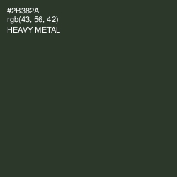 #2B382A - Heavy Metal Color Image